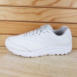 Brooks Addiction Walker Walking Shoes Womens Size 12 2A Narrow White Lace-up